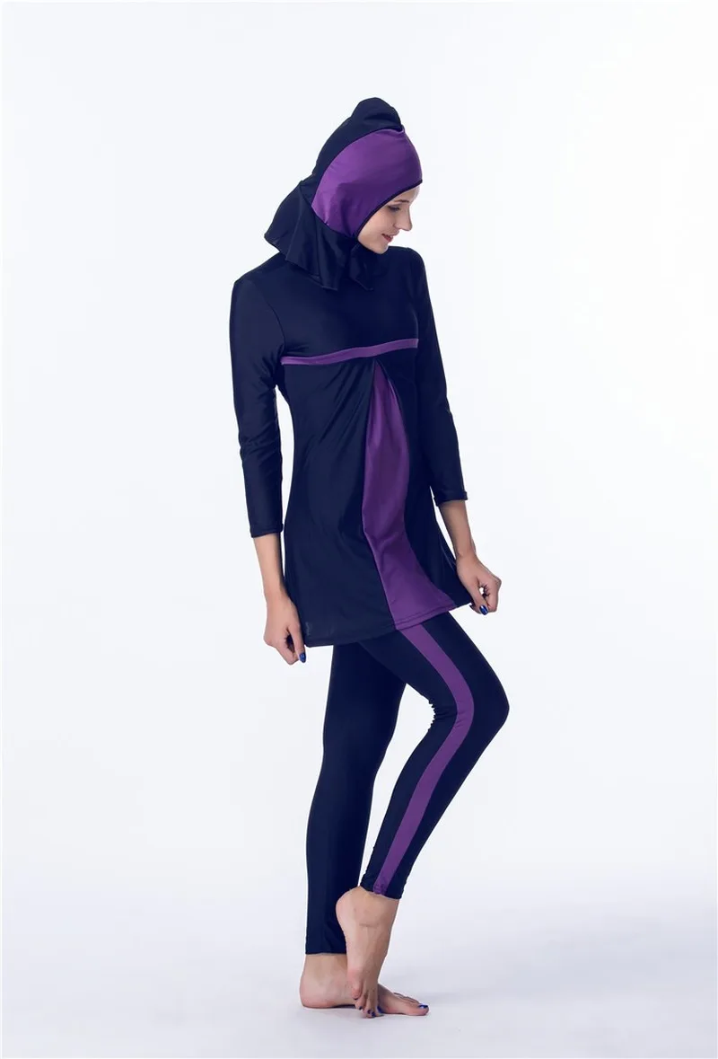 

Muslim Swimwear Women Islamic Swim Wear Arabic 3 Piece Suits Hijab Swimsuit Modest Swim Surf Wear Sport Full Suit for Swimming