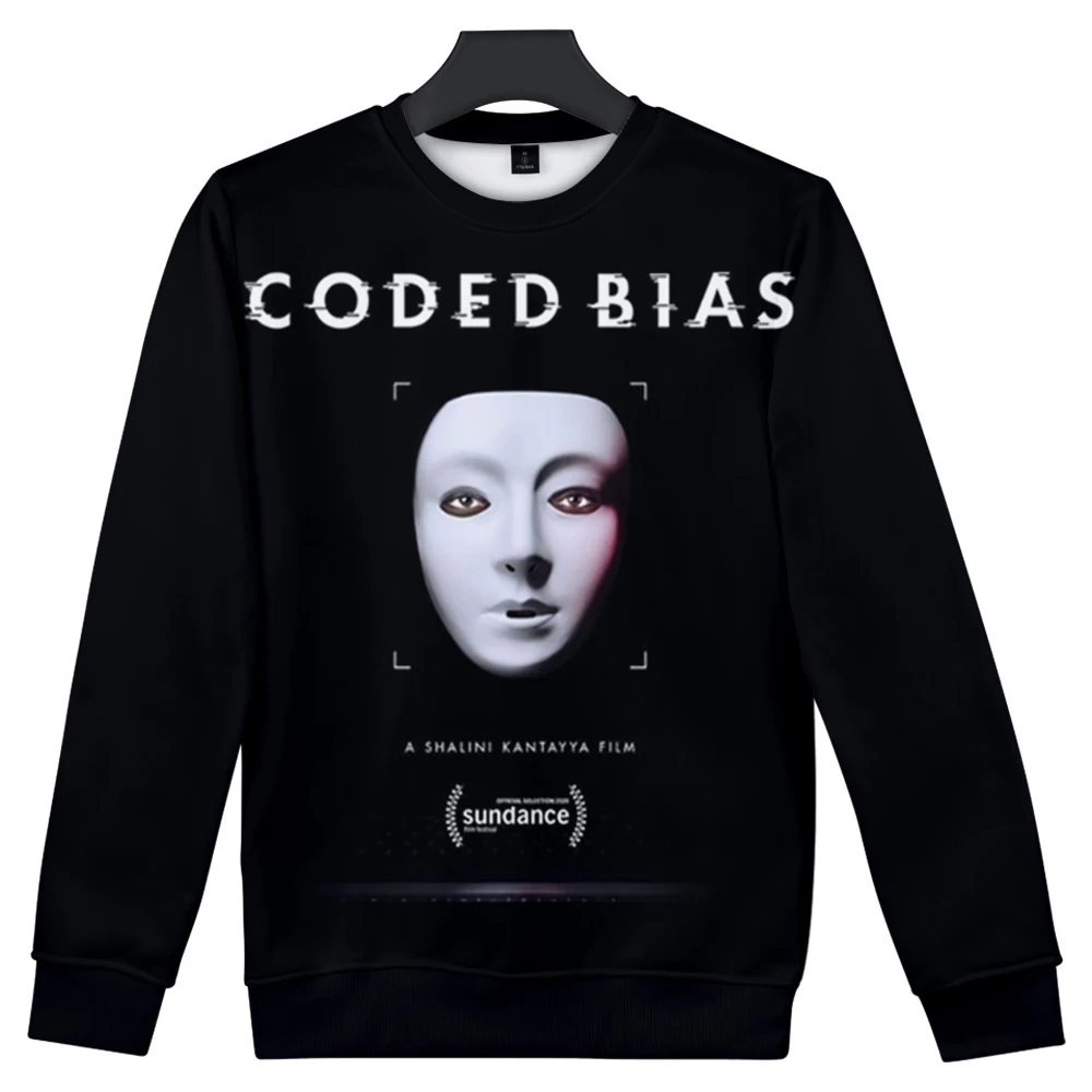 

WAMNI Coded Bias Unisex Sweatshirt Fashion Print Long Sleeve Top Casual Sweatshirt Polyester Fabric Hip Hop Pullovers TV show