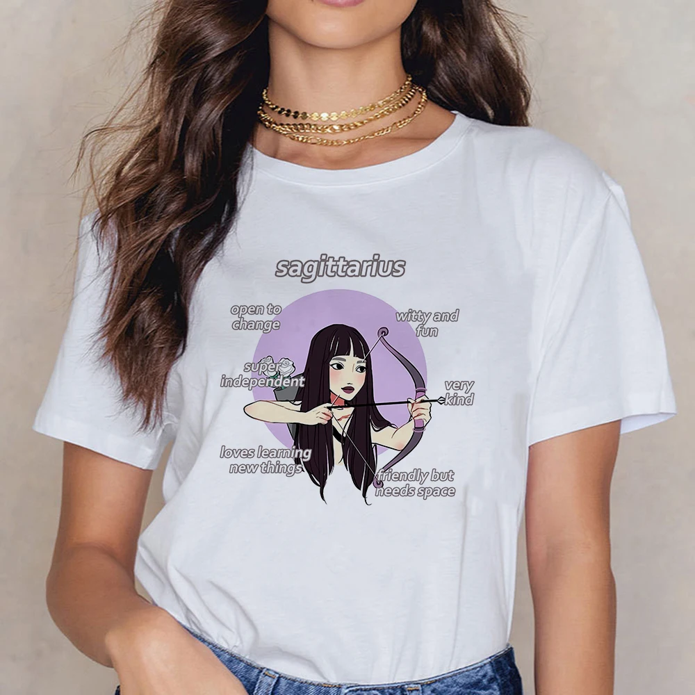 

Oversize Constellations Gemini Tshirt Easy Matching T shirt Women Spring Summer Women's shirt ropa mujer O-Collar T-shirts Tops