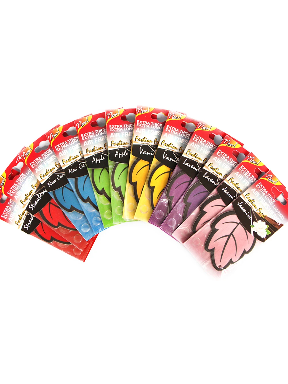 

1pc/12pcs Paper Car Air Freshener Hanging Scented Fragrant Leaves Apple Strawberry Lavender Jasmine Interior Accessories