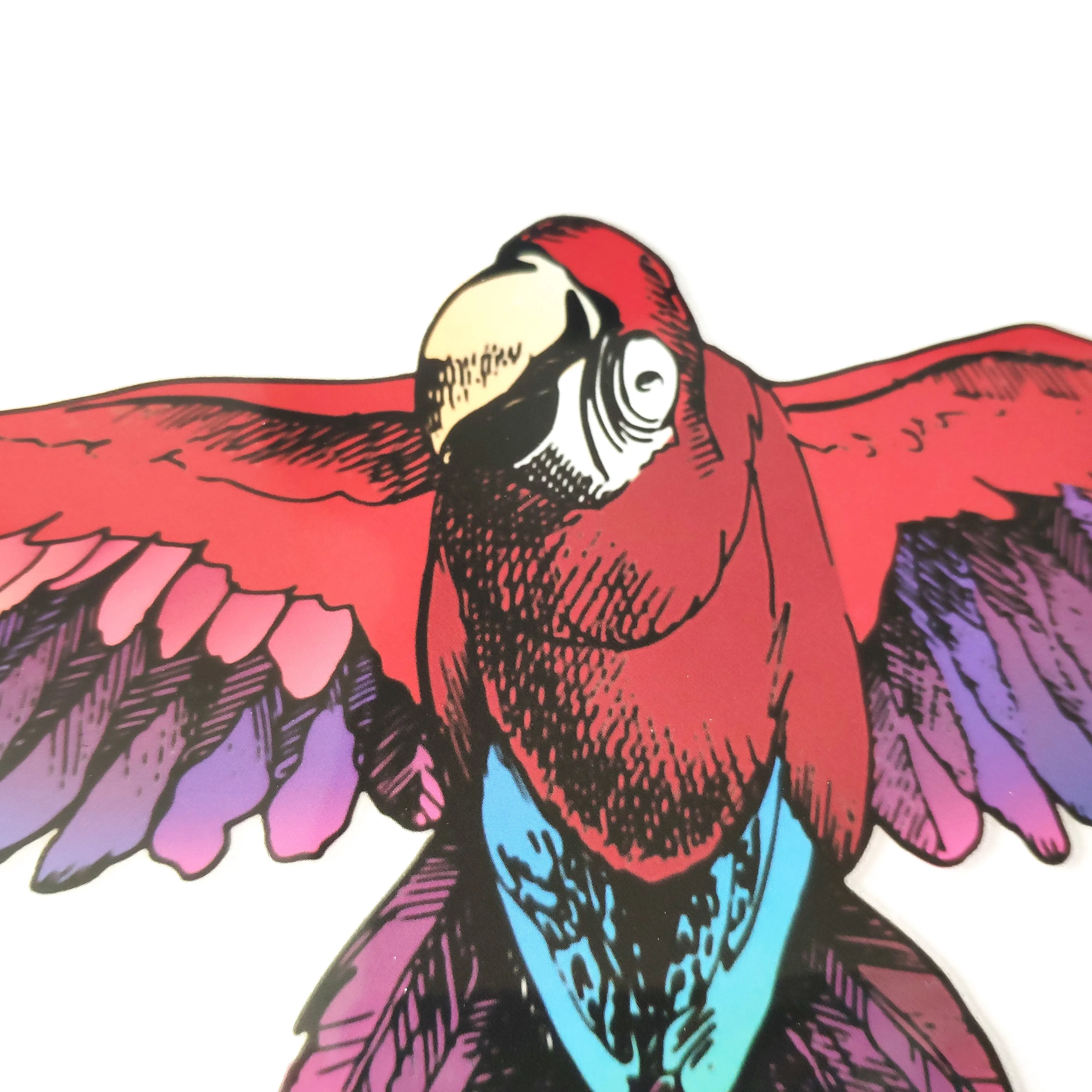 225 мм наклейки с большим попугаем для одежды модные объемные нашивки упаковка