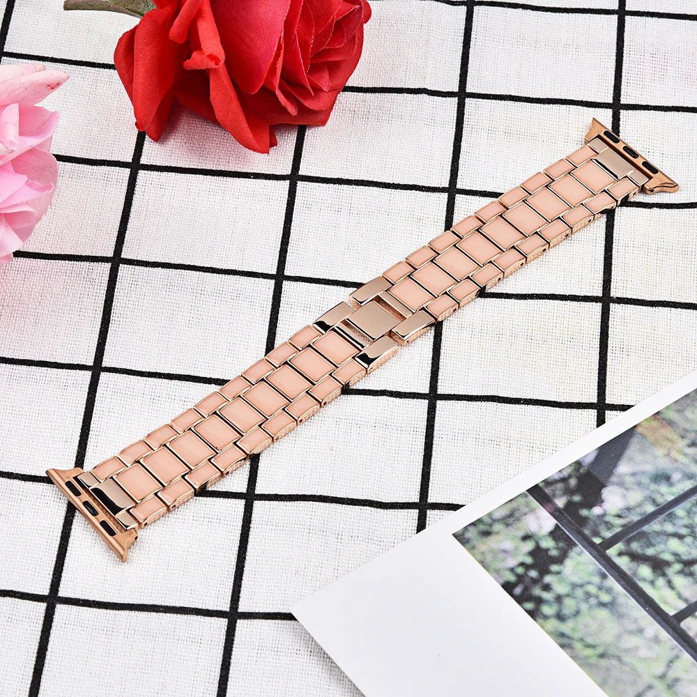 

Metal Bracelet for Apple Watch 6 5 Band 44mm 40mm Watchband Straps for iWatch SE 3 38mm 42mm Replacement Bands for Woman Man