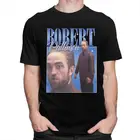 2021 забавная футболка Роберт Паттинсон стоячий мем Мужская предварительно сокращенная хлопковая футболка Топы модная футболка с коротким рукавом.