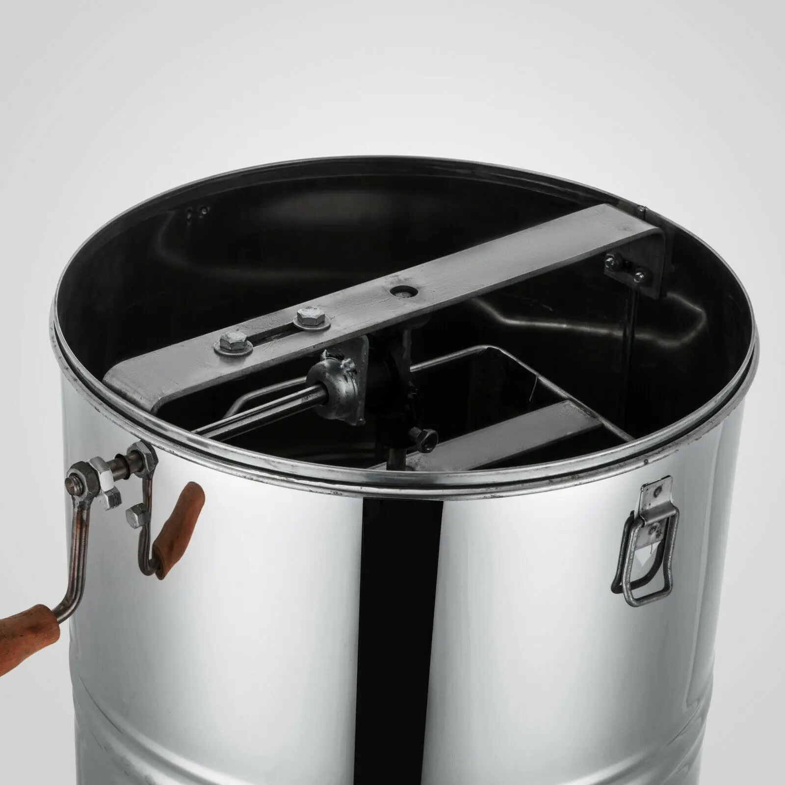 

Best Equip Manual Honey Extractor 2 Frame Bee Extractor Stainless Steel Honey Spinner Beekeeping Equipment