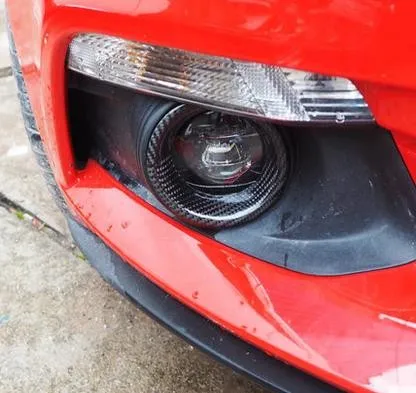 1 пара высокое качество полностью натуральное углеродное волокно автомобильные