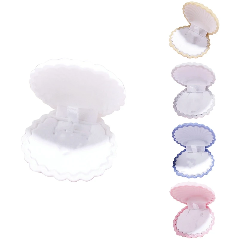 

Серьги-гвоздики милый личность коробка общего ювелирные изделия в форме раковины личность коробка