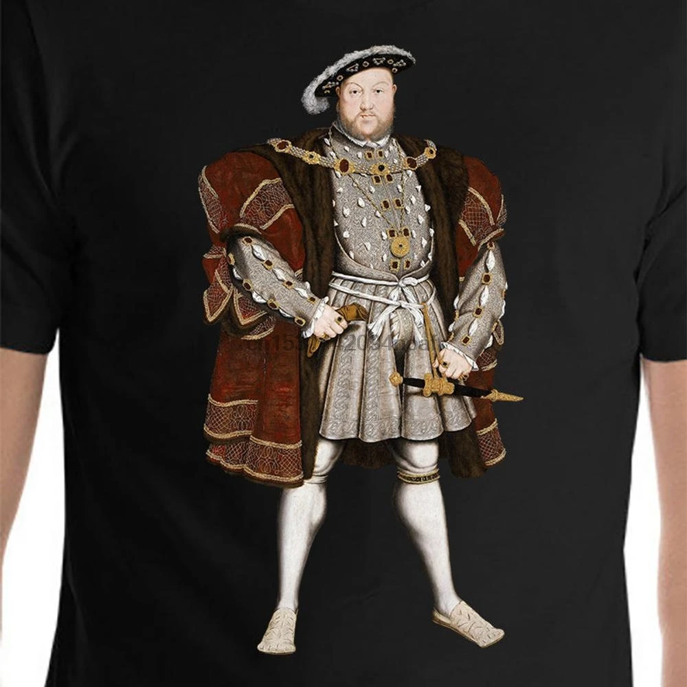 Футболка унисекс с коротким рукавом и надписью King henryviii Eight 8 | Мужская одежда