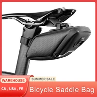 bicycle saddle bag for refletive rear seatpost mtb bike bag rainproof reflective light cycling bag bicycle accessories dropship