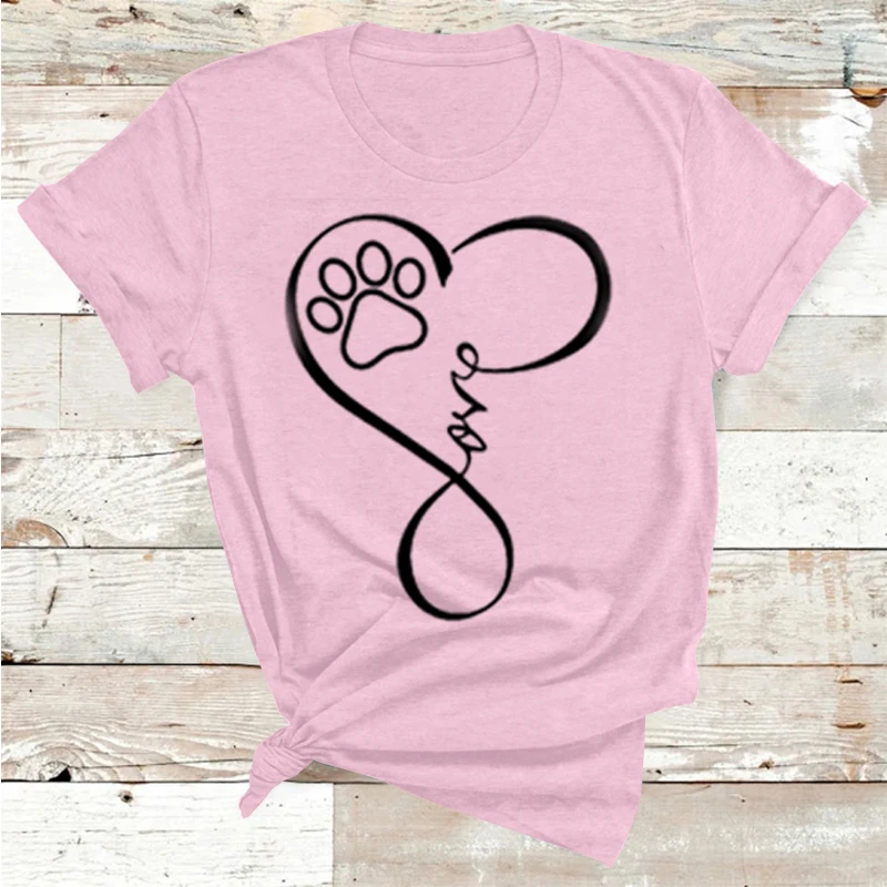 

2021 New Women T-shirts Casual Harajuku Love Printed Tops Tee Summer Female T Shirt Short Sleeve T Shirt For Women Clothing