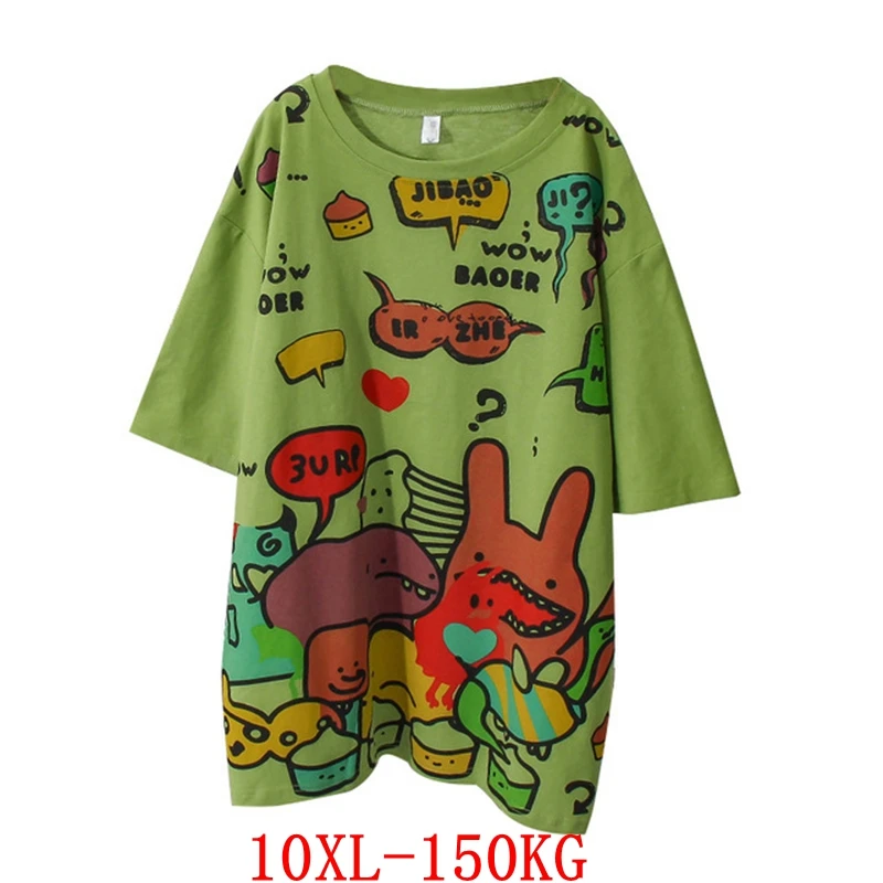 Женская футболка с круглым вырезом и коротким рукавом большого размера|Футболки|