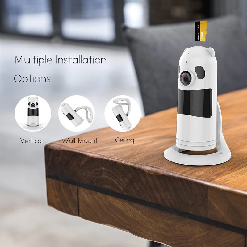 1.3MP HD домашняя IP камера безопасности WiFi 960P Беспроводная панда детский монитор