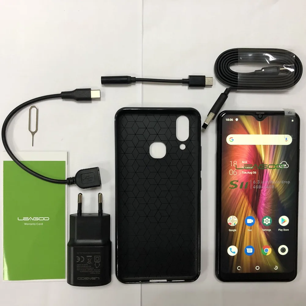 Мобильный телефон LEAGOO S11 Android 9.0 6 3 дюймовый полноэкранный дисплей Waterdrop 8 Мп+13 Мп 4
