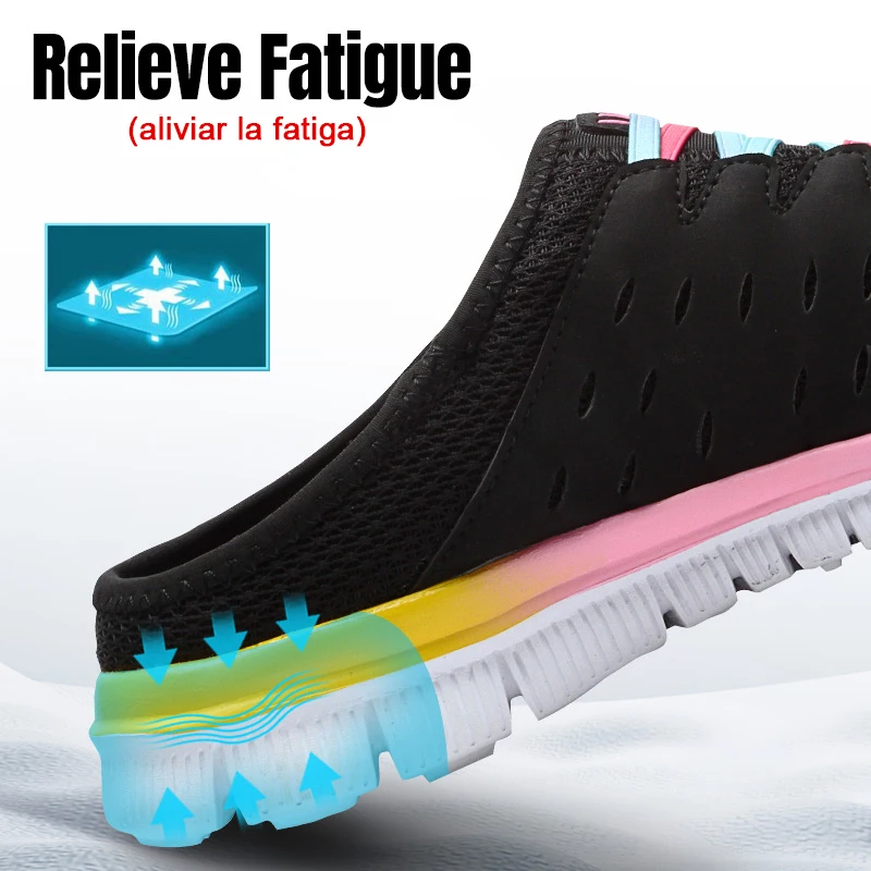 DYKHMILY/Рабочая безопасная обувь женские дышащие удобные легкие тапочки со