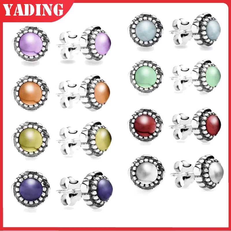 

Hot sale Luxury Original Real 100% 925 Sterling Silver pan earrings for Women Fashion temperament Authentic high quality Jewelry