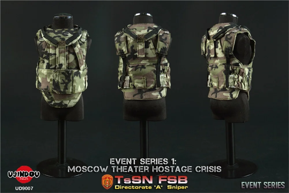 

UJINDOU UD9007 1/6 российское FSB Московское агентство безопасности альфа-команда кинотеатр заложники кризисный пуленепробиваемый газовый мешок Дл...
