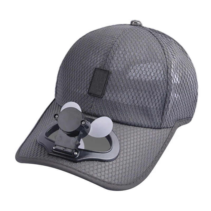 Summer Climbing Cap Unisex Mesh Anti-Sun Fan Hat USB Charging Outdoor Sports Cycling Fishing Camping Tennis Baseball Caps 2023