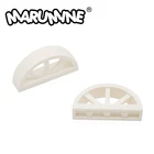 MOC забор изогнутое окно 1x4x1 23 20 шт. уличный вид декоративные кирпичи 20309 керативные строительные блоки сборные элементы