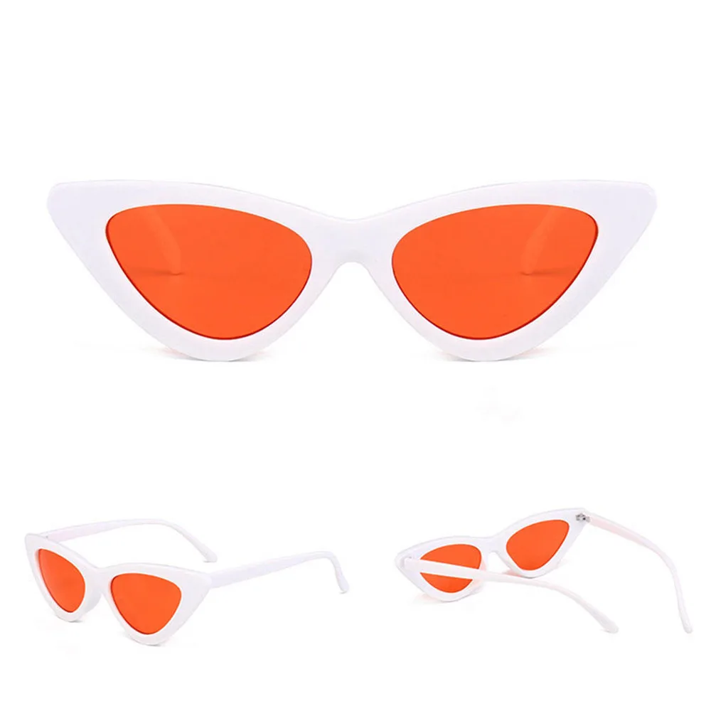 Очки солнцезащитные женские зеркальные треугольные пикантные брендовые