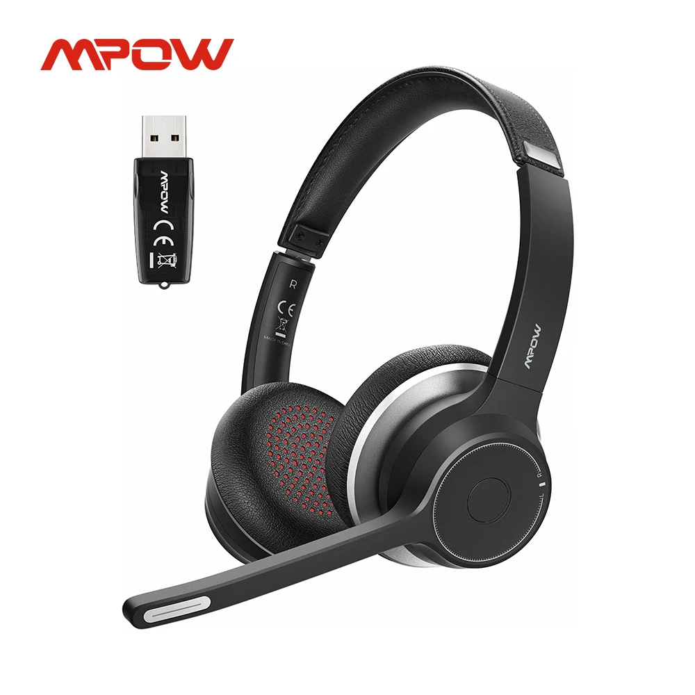 Mpow HC5 с USB-адаптером беспроводная Проводная гарнитура Bluetooth 5 0 для драйвера