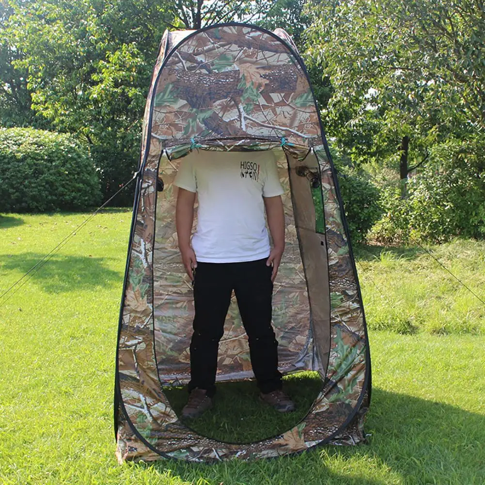 

Pop-up Tent Camouflage Camping Shower Bathroom Toilet Privacy Dressing Cloakroom Storage Mobile Folding Outdoor Accessories