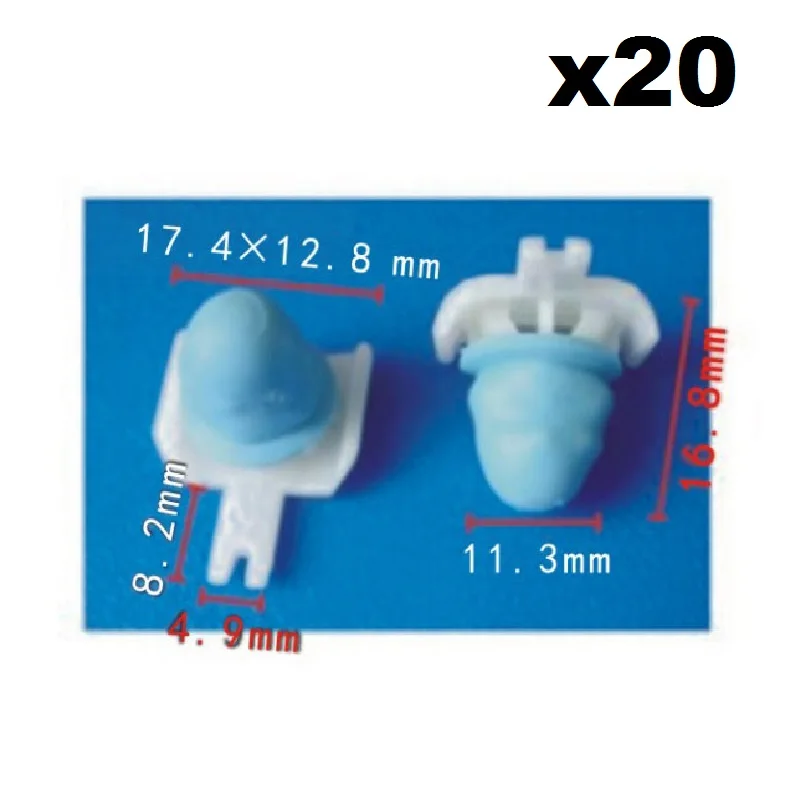 

20 Pieces Nylon Clip Lateral White Cast FOR FORVW Passat 3B0853575