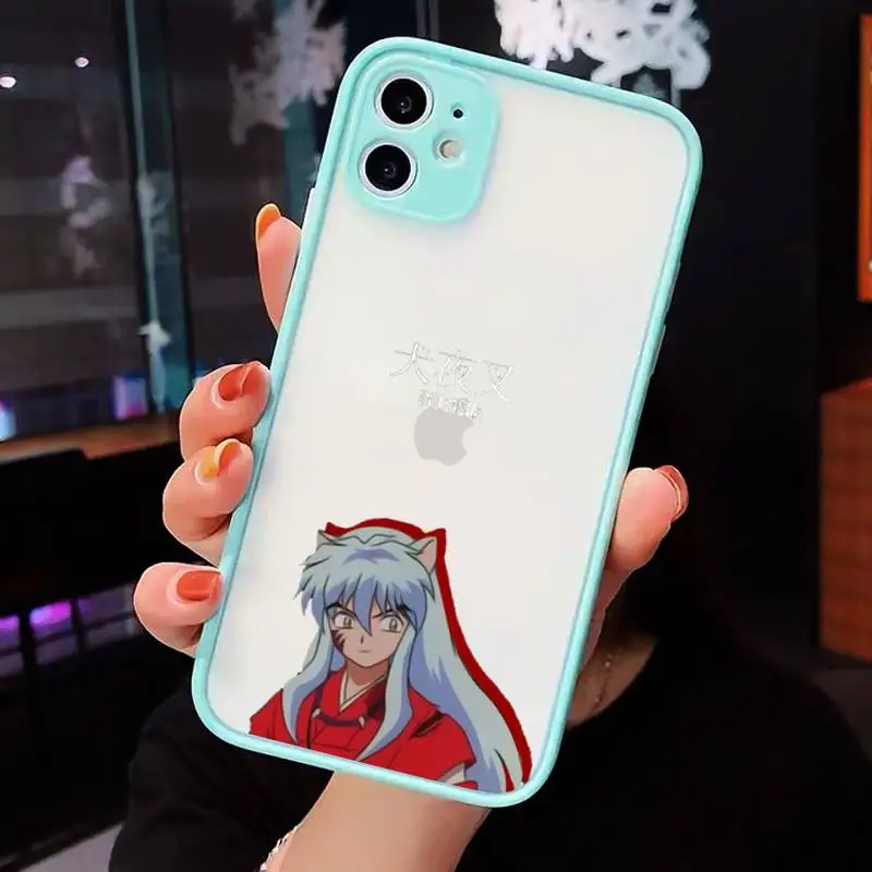 

Inuyasha japanese anime manga Phone Cases matte transparent For iphone 7 8 11 12 plus mini x xs xr pro max cover