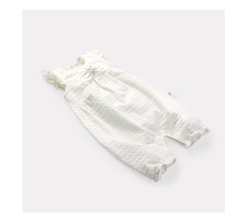 Leapparel/Летний дышащий хлопковый комбинезон с короткими рукавами и цветочным принтом для новорожденных и маленьких девочек 0-12 месяцев