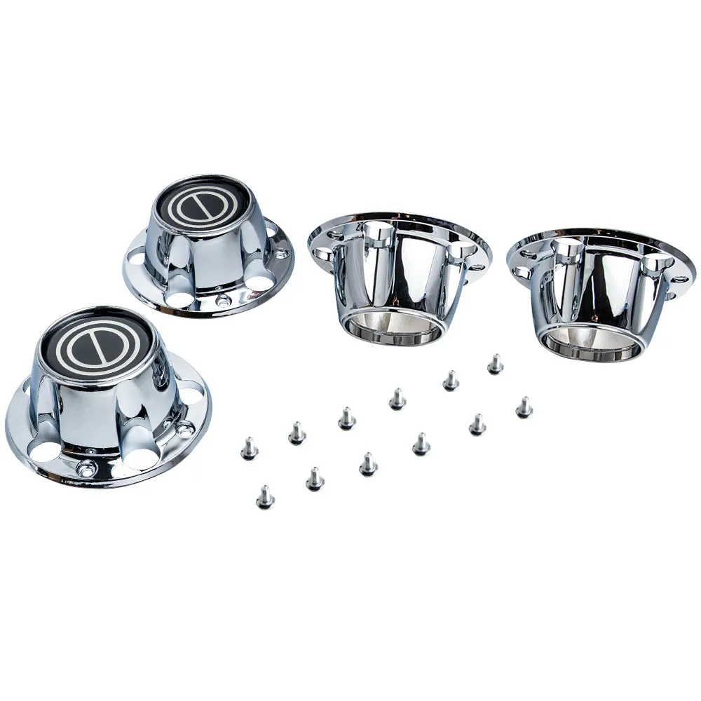 

MAXPEEDINGRODS Fit 80-96 For Bronco F150 Van Replacement 4pcs Wheel Hub 4x4 Center Cap Set w/ 2 Open