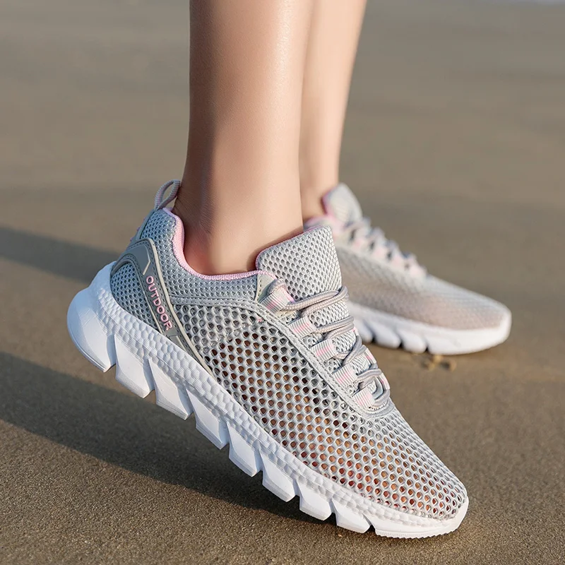 

REETENE Lightweight Men Shoes Quality Summer Breathable Shoes Man Big Size 46 Couple Sports Shoes Outdoor Running Shoes For Men