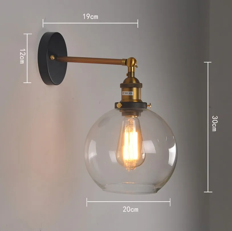 Настенный светильник в скандинавском стиле ретро индастриал бра лофт для