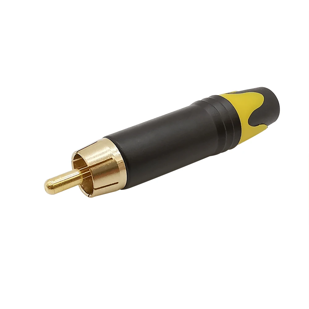 Аудиокабель 5 шт./лот RCA 4 мм разъем с золотым покрытием штекер Hi-Fi переходник для