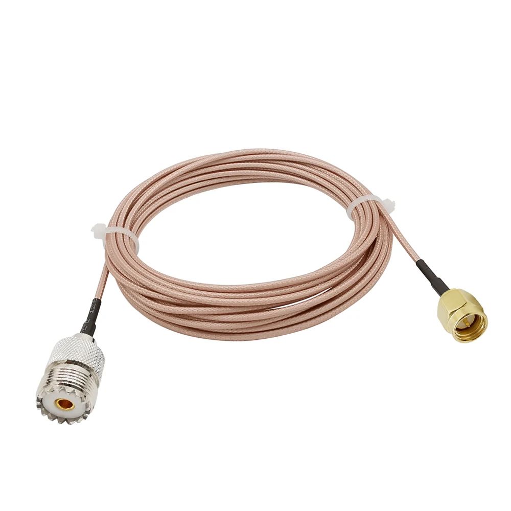 Портативный антенный кабель с разъемами SMA Male к UHF SO 239 Female RG316 для CB радио 1 15