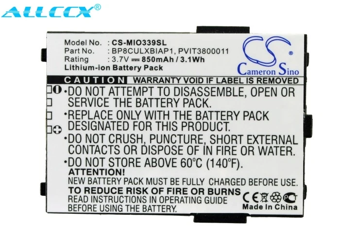 Cameron Sino 850mAh Battery for Viewsonic V36 For Rover P4 Mitac Mio 339 339BT Medion MD2190 MD40885 MD40600 MD41600 | Мобильные