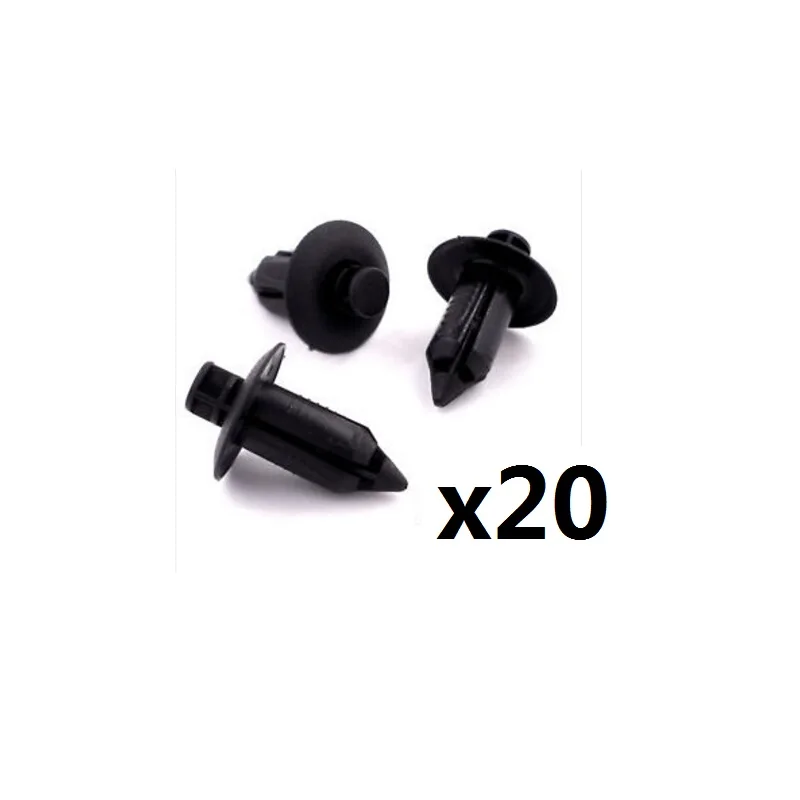 

20x Для Honda черные пластиковые заклепки стиль тела и отделка панели фиксатор зажимы