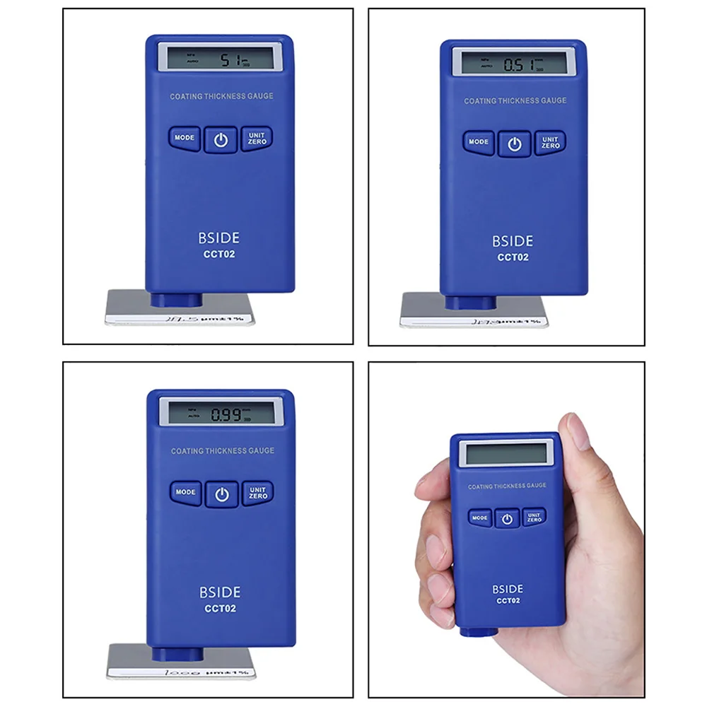 

BSIDE CCT02 Mini Digital Coating Thickness Gauge LCD Automotive Paint Tester Detection Meter Thickness Measurement Tool