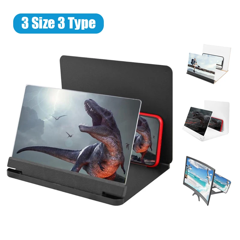 увеличитель для телефон 12 дюймов мобильный проектор телефона 3D Экран