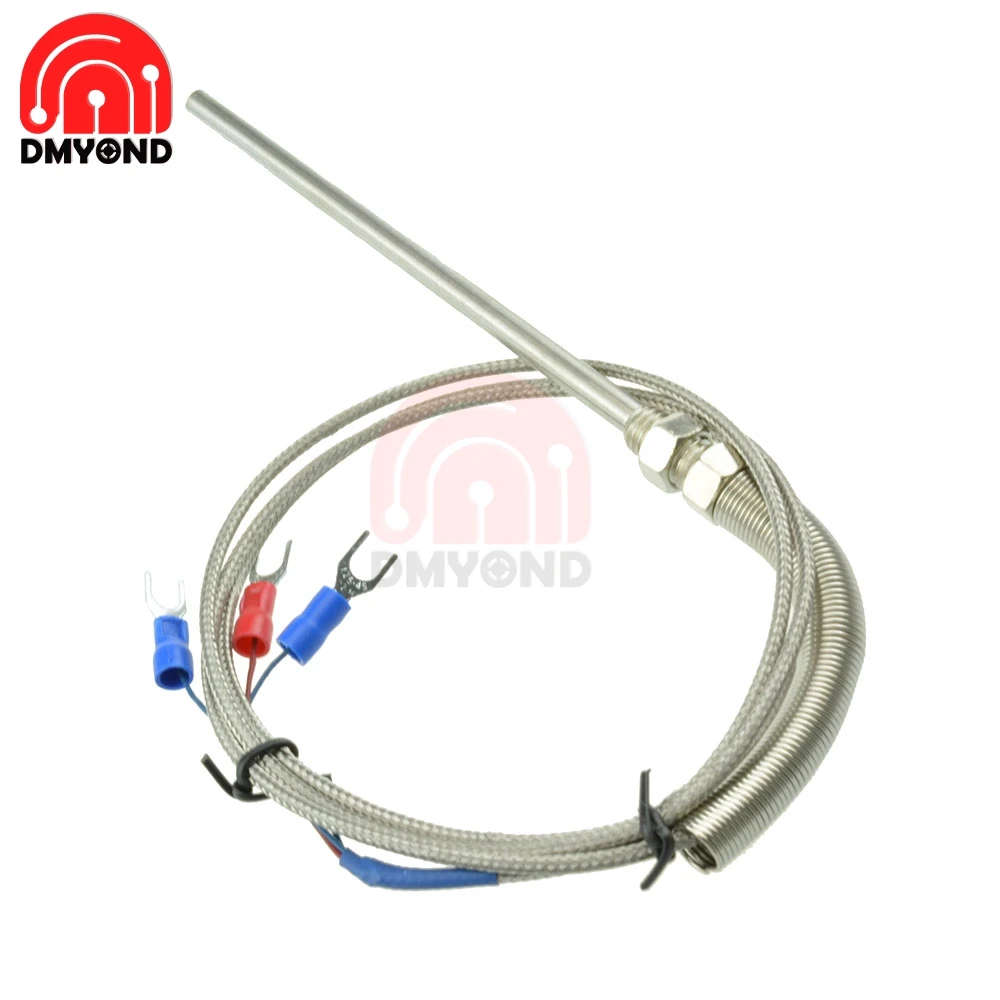 10cm Stainless Steel Shield Probe Tube RTD PT100 Temperature Sensor with 3 Cable Wires for Controller | Инструменты