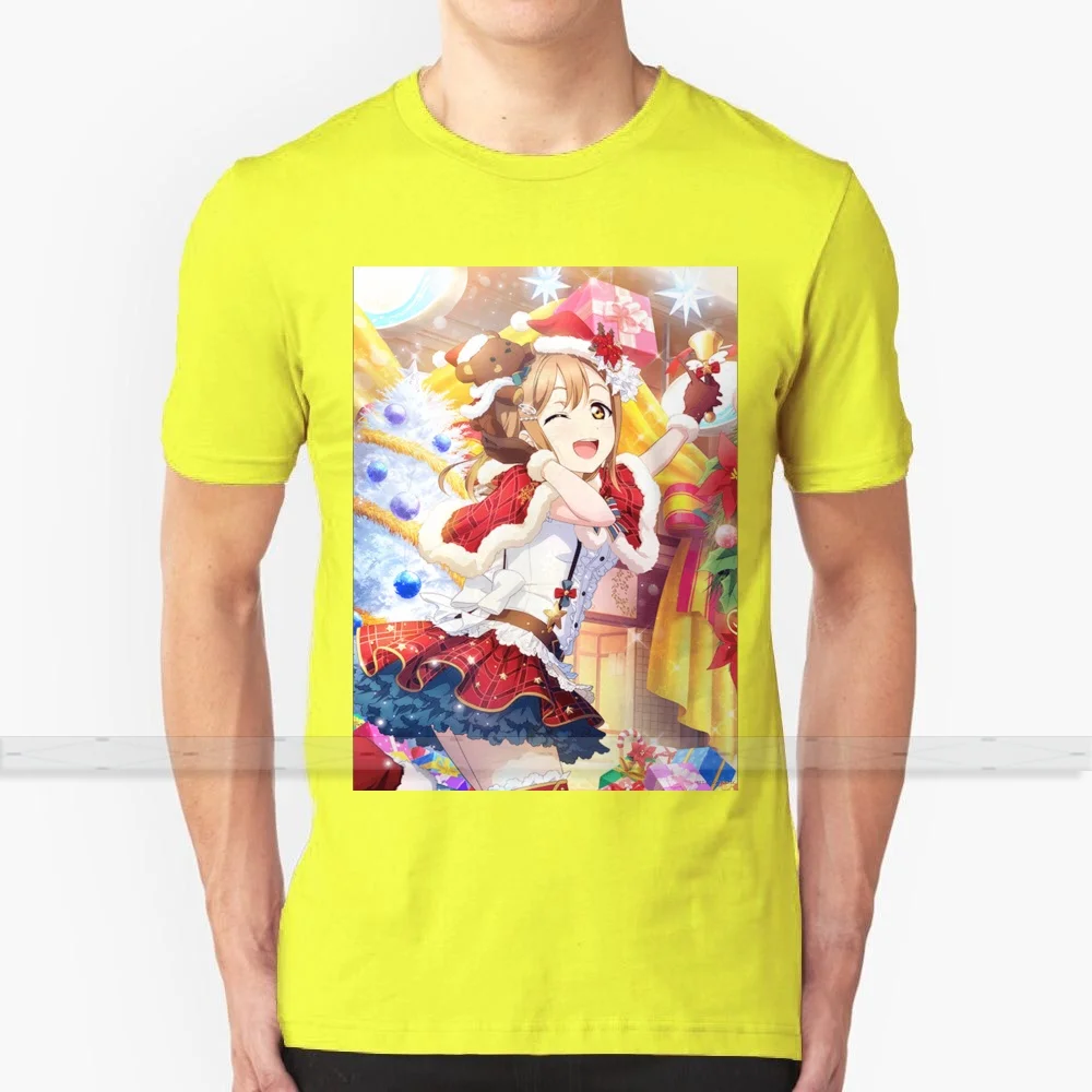

Рождественская футболка Hanamaru Kunikida для мужчин и женщин, топы, летние хлопковые футболки, большие размеры S-6XL, Love Live Sunshine