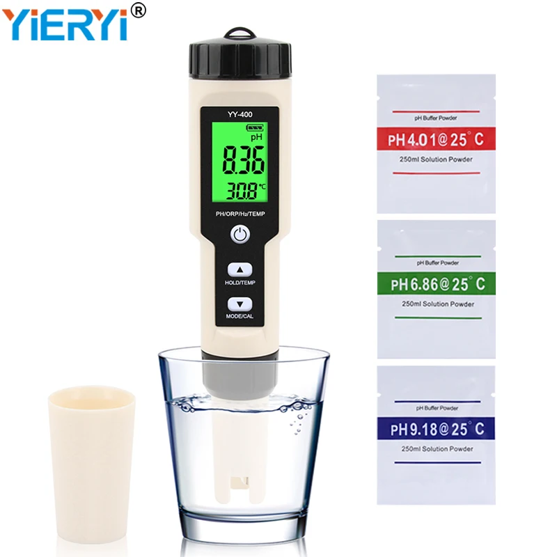 Портативный тестер H2 ORP 4 в 1 Измеритель Растворенного водорода качество воды