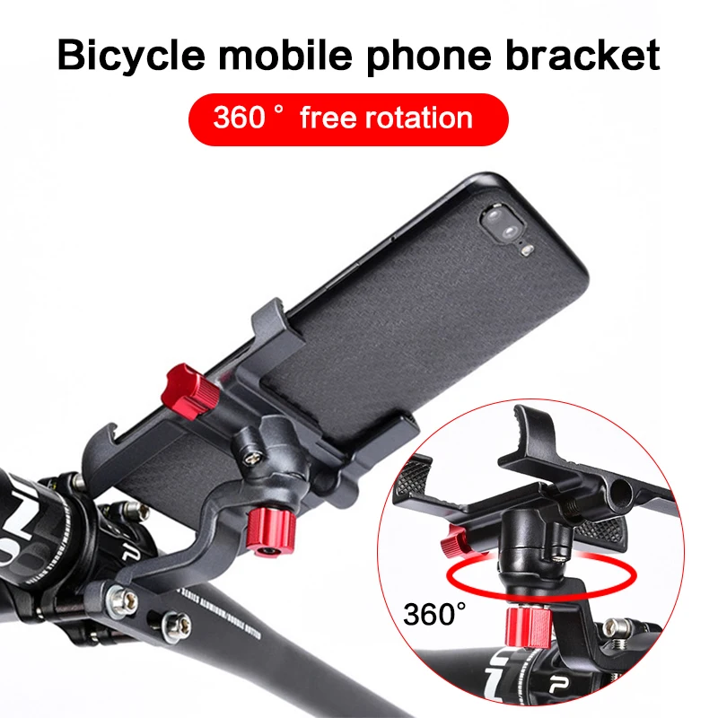 Bike Bicycle Phone Support Motorcycle Handlebar Rear View Mirror Cellphone Holder Motorcycle Phone Mount For Cellphone GPS Stand