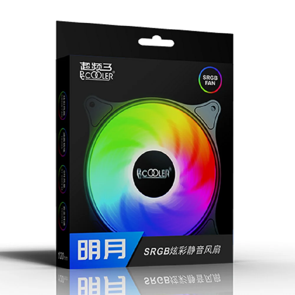 Pccooler SRGB MingYue вентиляторы красочный бесшумный светодиодный 120 мм компьютер чехол