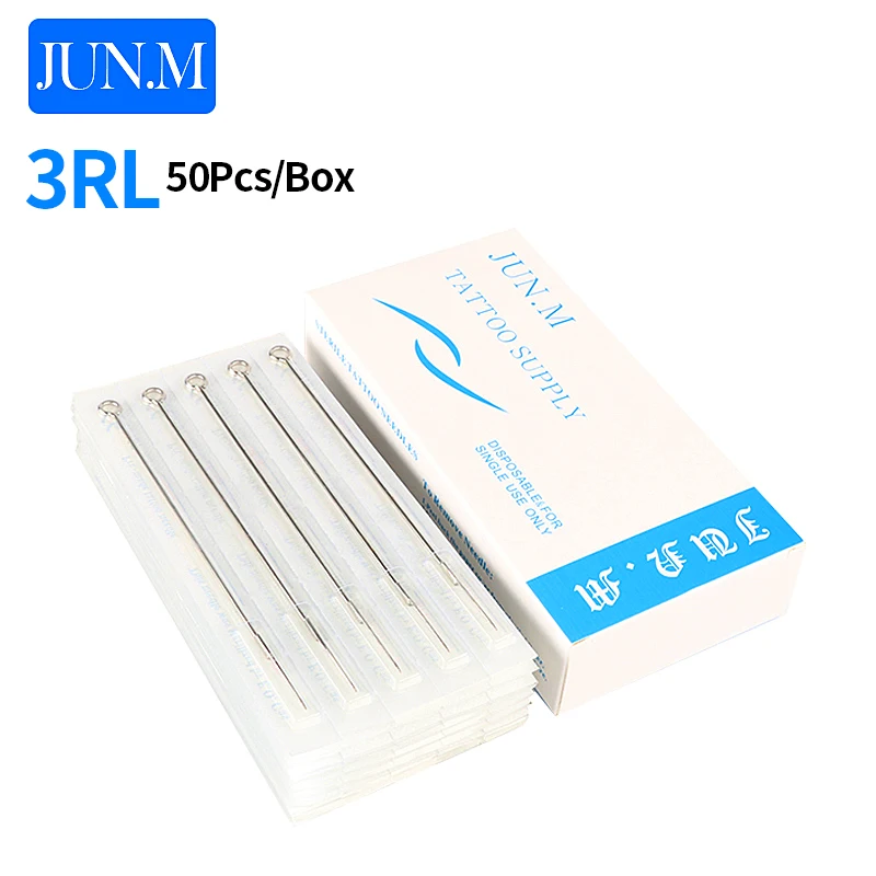 50 шт./кор. одноразовая Стерильная игла для круглых линий/шейдеров иглы татуировки