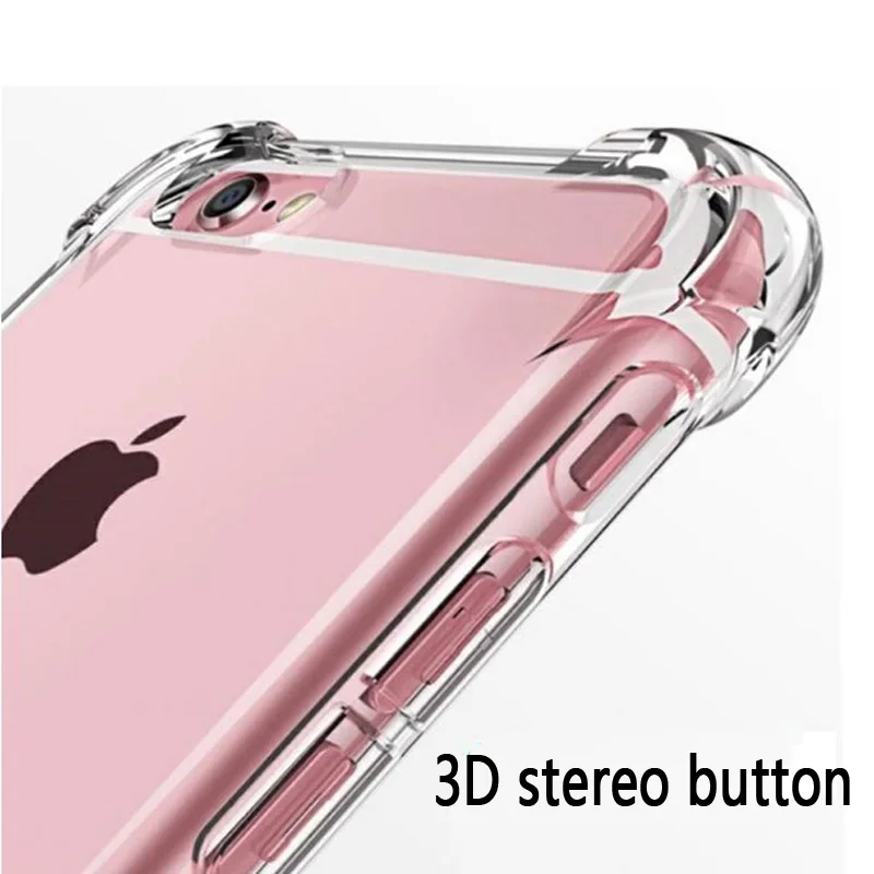

Cases For iphone X XS Max XR Transparent Silicone With airbag Back Cover For iphone 5s 6 7 8 plus Pro 11 Max 2019 TPU Phone Case
