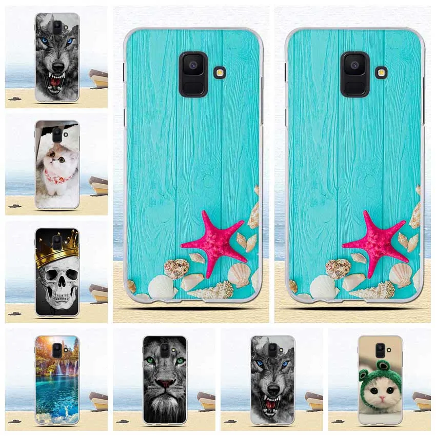 Чехол для Samsung Galaxy A6 2018 Ультратонкий силиконовый чехол из ТПУ Разноцветные Милые