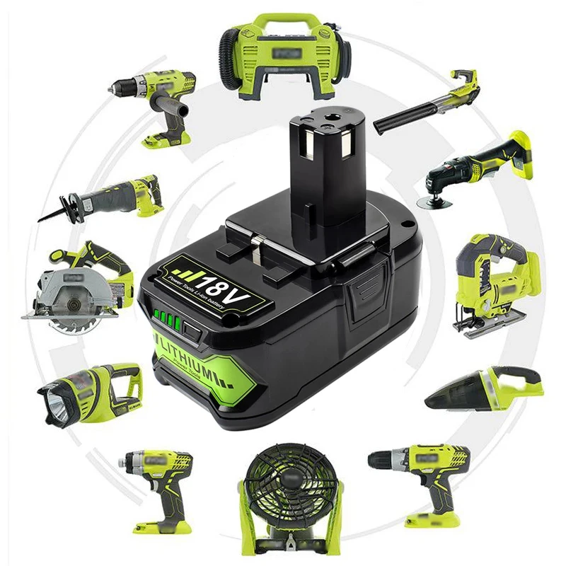 Литий-ионная аккумуляторная батарея 6000 мАч 18 в для беспроводных