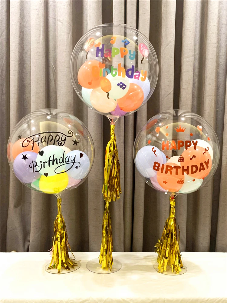 

Сетчатый красный вертикальный Bobo шар Макарон цветной шар детская вечеринка Свадьба Вечеринка день рождения новый год 2022 воздушный шар укра...