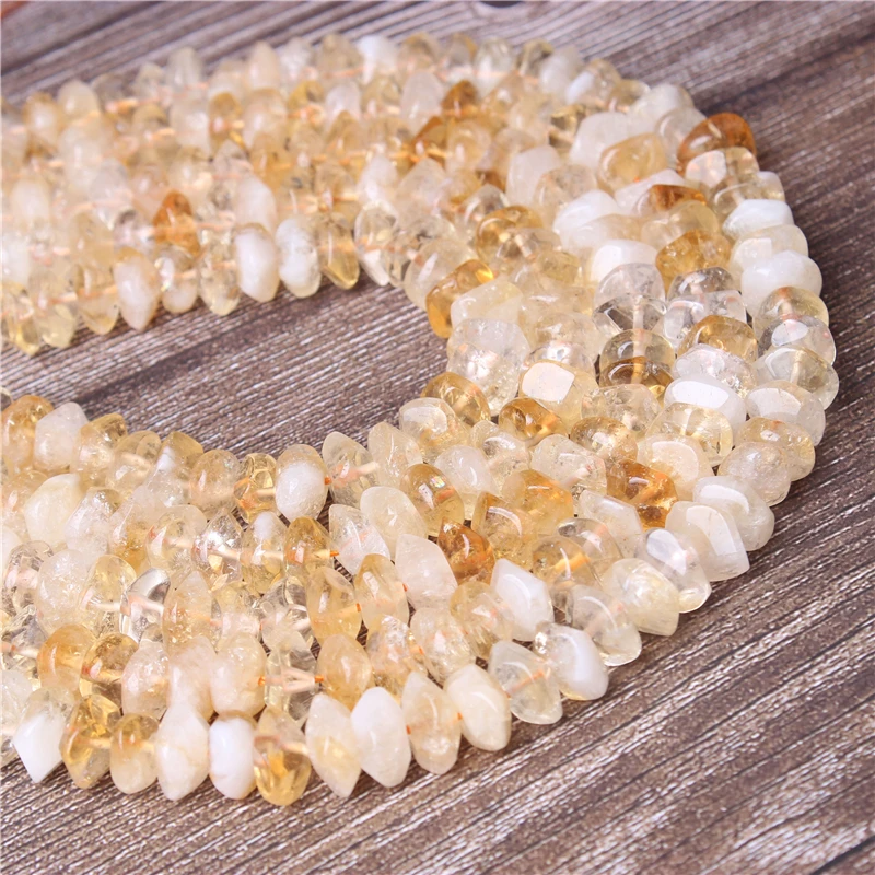

Lanli natural crystal natural gem Topaz round loose bead space bead jewelry making fashion jewelry DIY handmade B