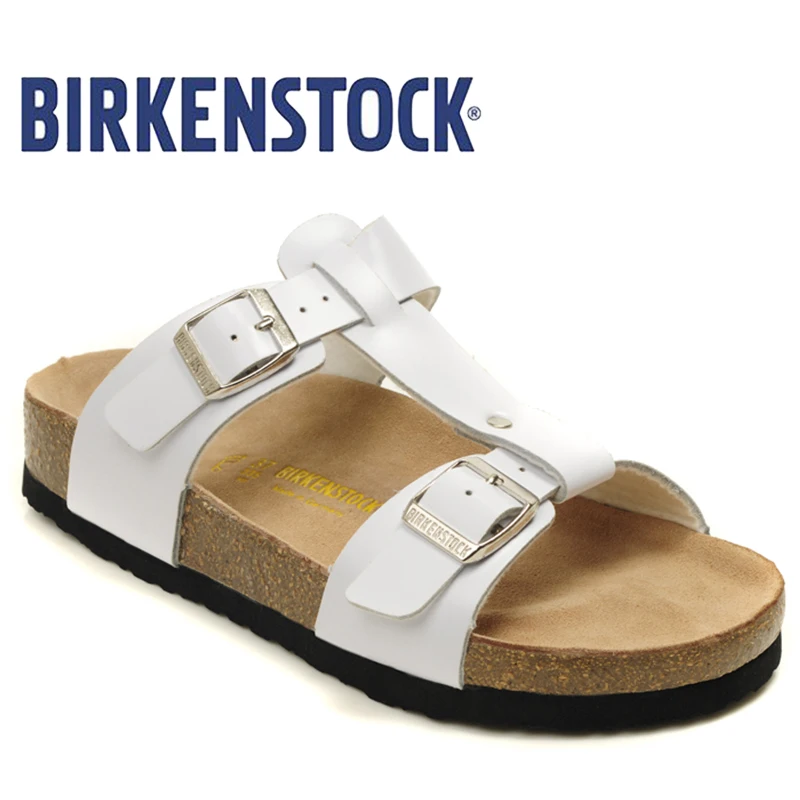 Женские сандалии на плоской подошве BIRKENSTOCK летние унисекс пляжная обувь шлепанцы