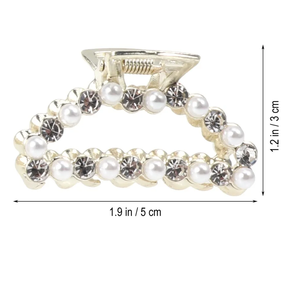 

3pcs Fashion Hair Clips Pearl Hair Creative Shapes Claw Clips Hair Accessories