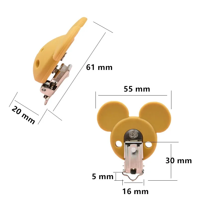 Рисунок 3 - Силиконовые зажимы для мыши и головы
